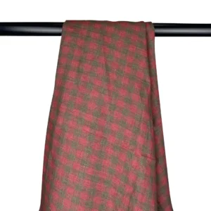 100% Linen Yarn Dyed Washed Check Fabric | 175gsm, 140cm Width