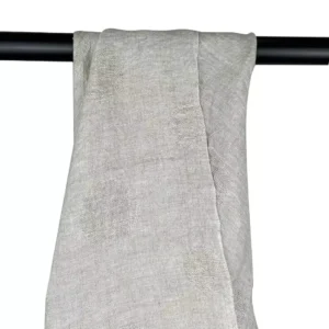 100% Linen Natural Large Jacquard Washed Fabric | 165gsm, 140cm Width